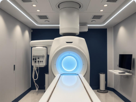 Diagnostic imaging system in a clinical room